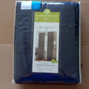 Navy -Liz Claiborne Home Curtain